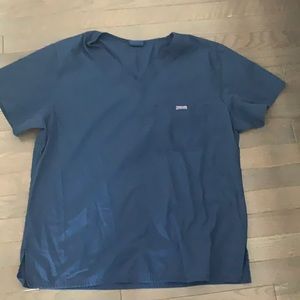 Cherokee Men’s Navy blue Medium scrub  Top